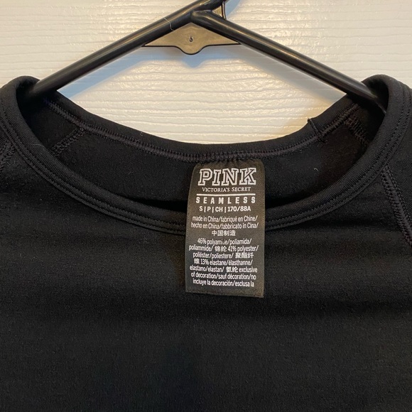 Pink Victoria Secret Blank Stretch Knit Crop Top size small - Picture 4 of 7